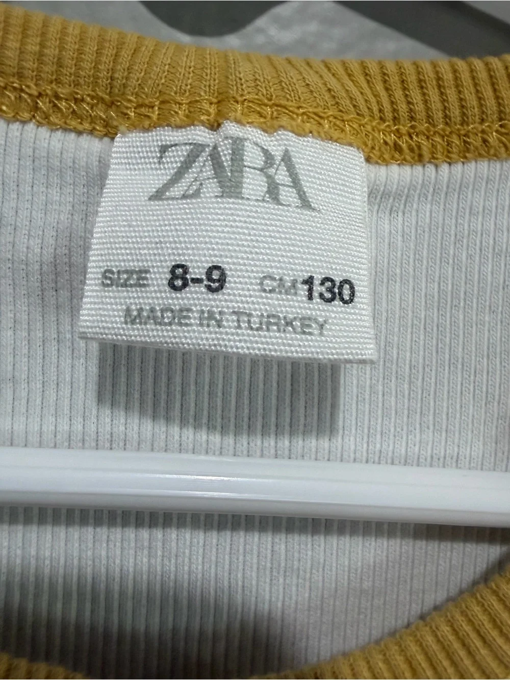 Zara ribbed white